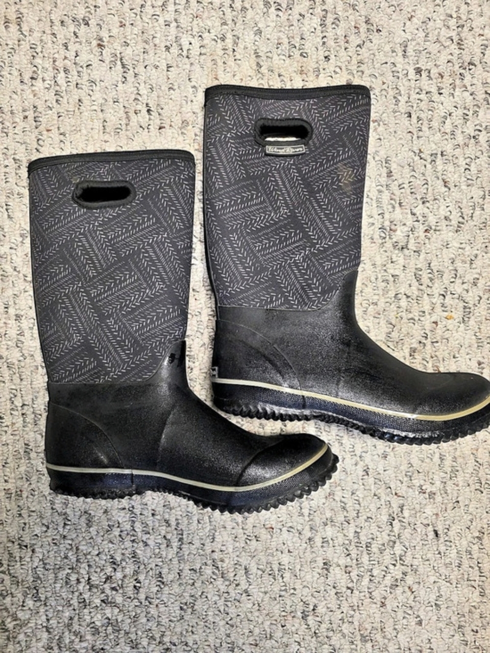 Wind River Women's Puddle Neoprene Rain Boots Black